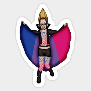 Bisexal Pride Present Mic Sticker